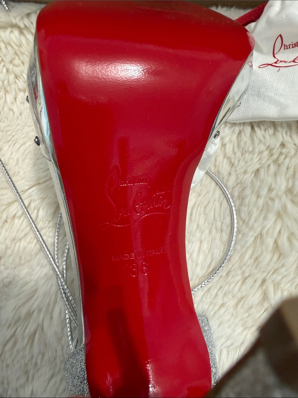 Christian Louboutin Brown Shoe Box and Bag - Picture 12 of 16
